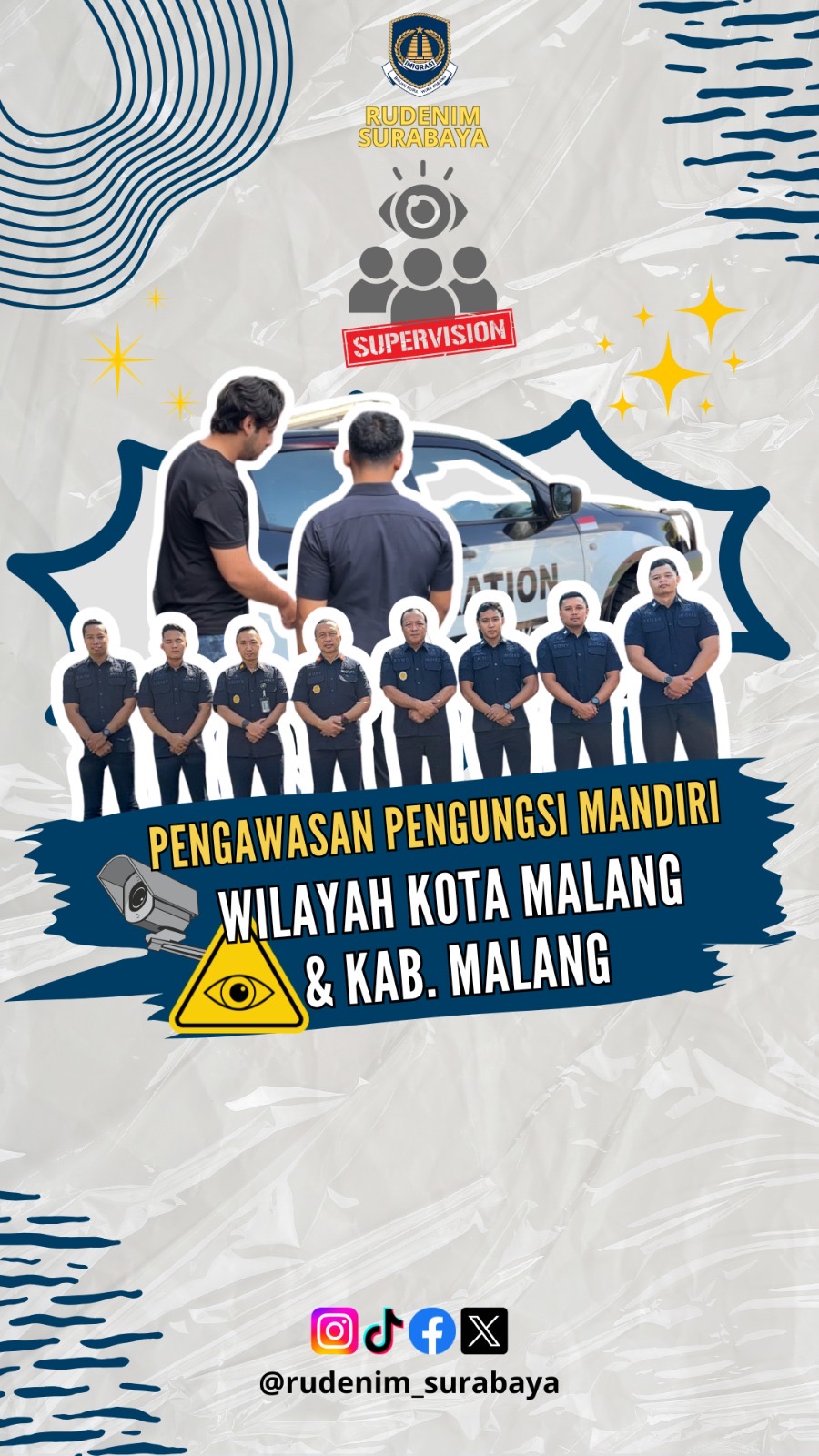 Pengawasan Pengungsi Mandiri Wilayah Kota dan Kabaputen Malang
